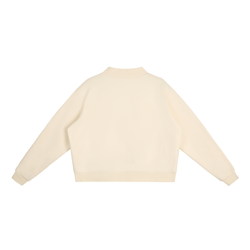 Essential Fleece Mock-Neck Crew Sweatshirt