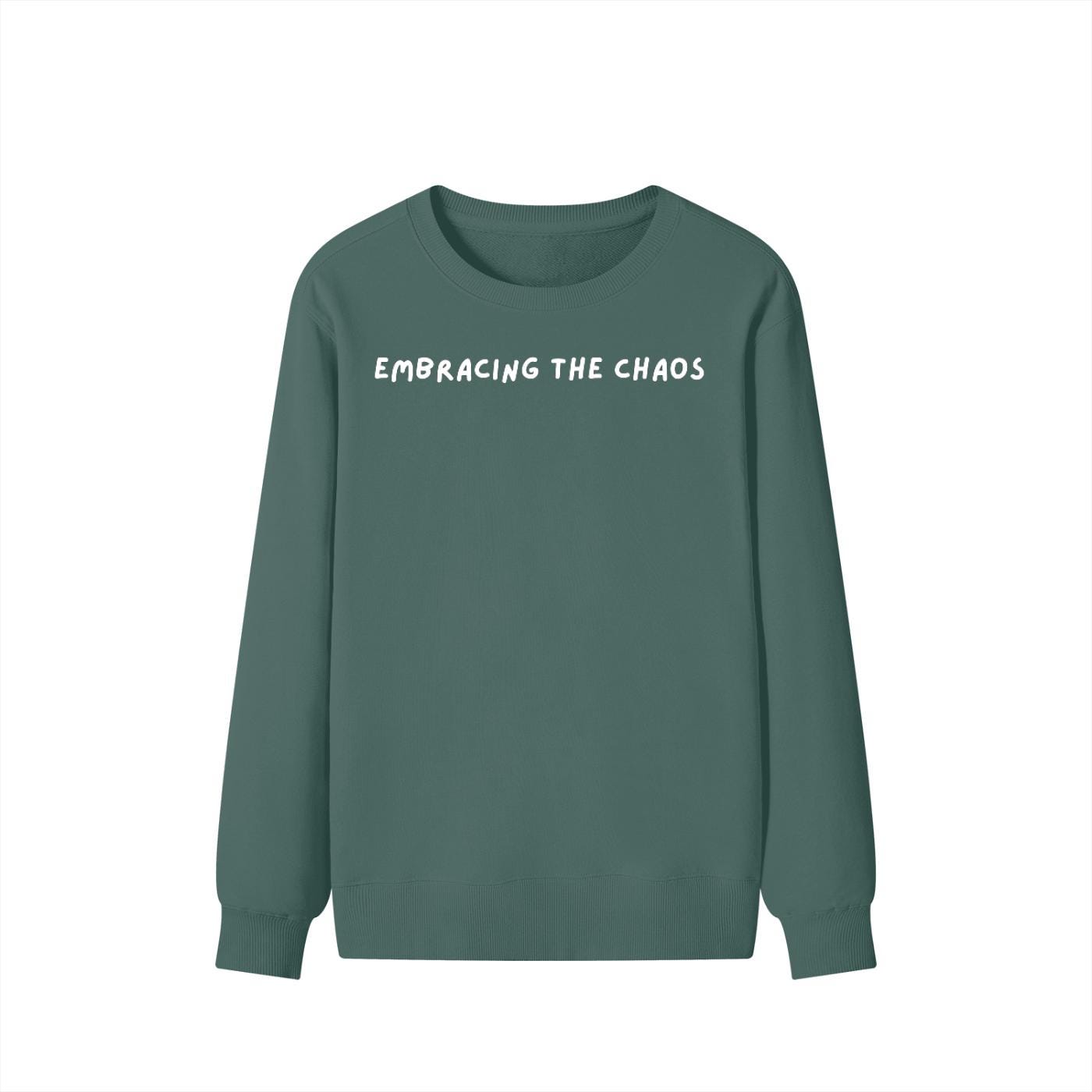 Embracing The Chaos | Unisex Classic Fit Crewneck Pullover | Cozy Cotton Sweater | Aesthetic Hoodie | Minimalist Streetwear