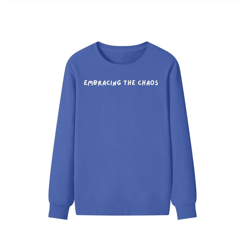 Embracing The Chaos | Unisex Classic Fit Crewneck Pullover | Cozy Cotton Sweater | Aesthetic Hoodie | Minimalist Streetwear