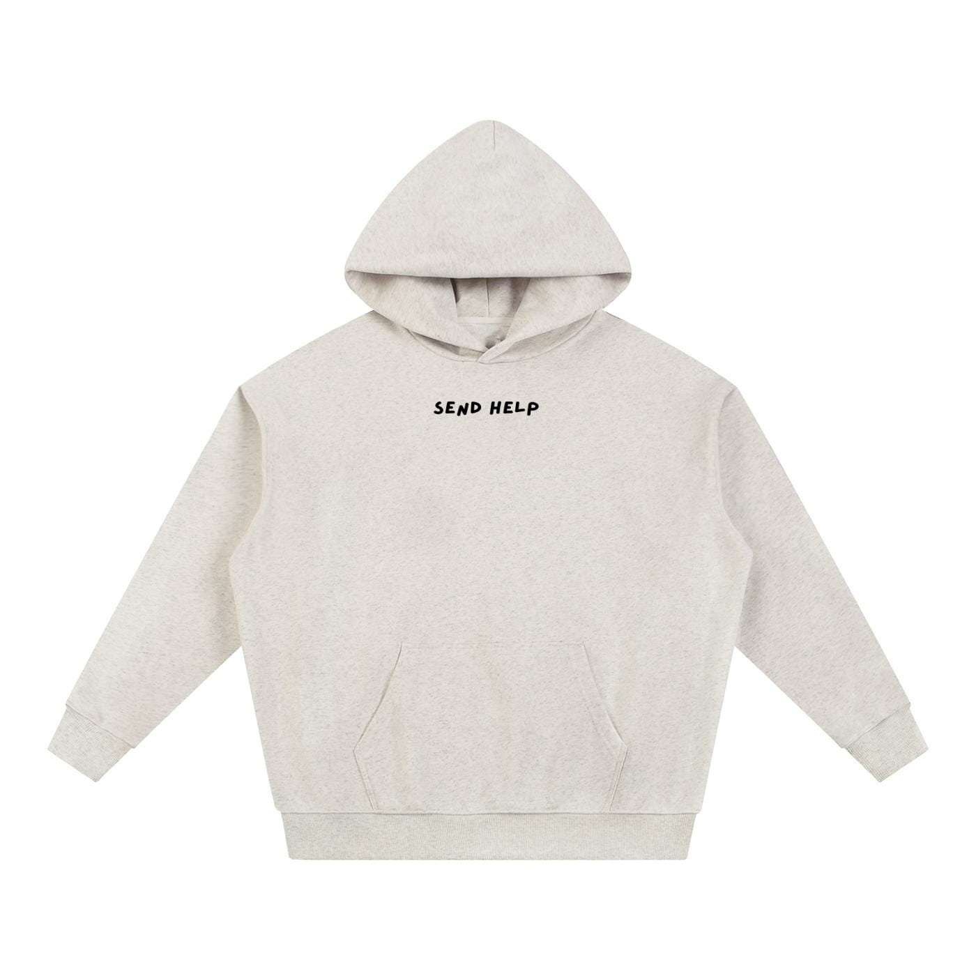 Send Help | Heavyweight Hoodie | Cotton Blend Pullover Hoodie | Trendy Streetwear Hoodie for Women | Funny Mother Hoodie | Gift for Her