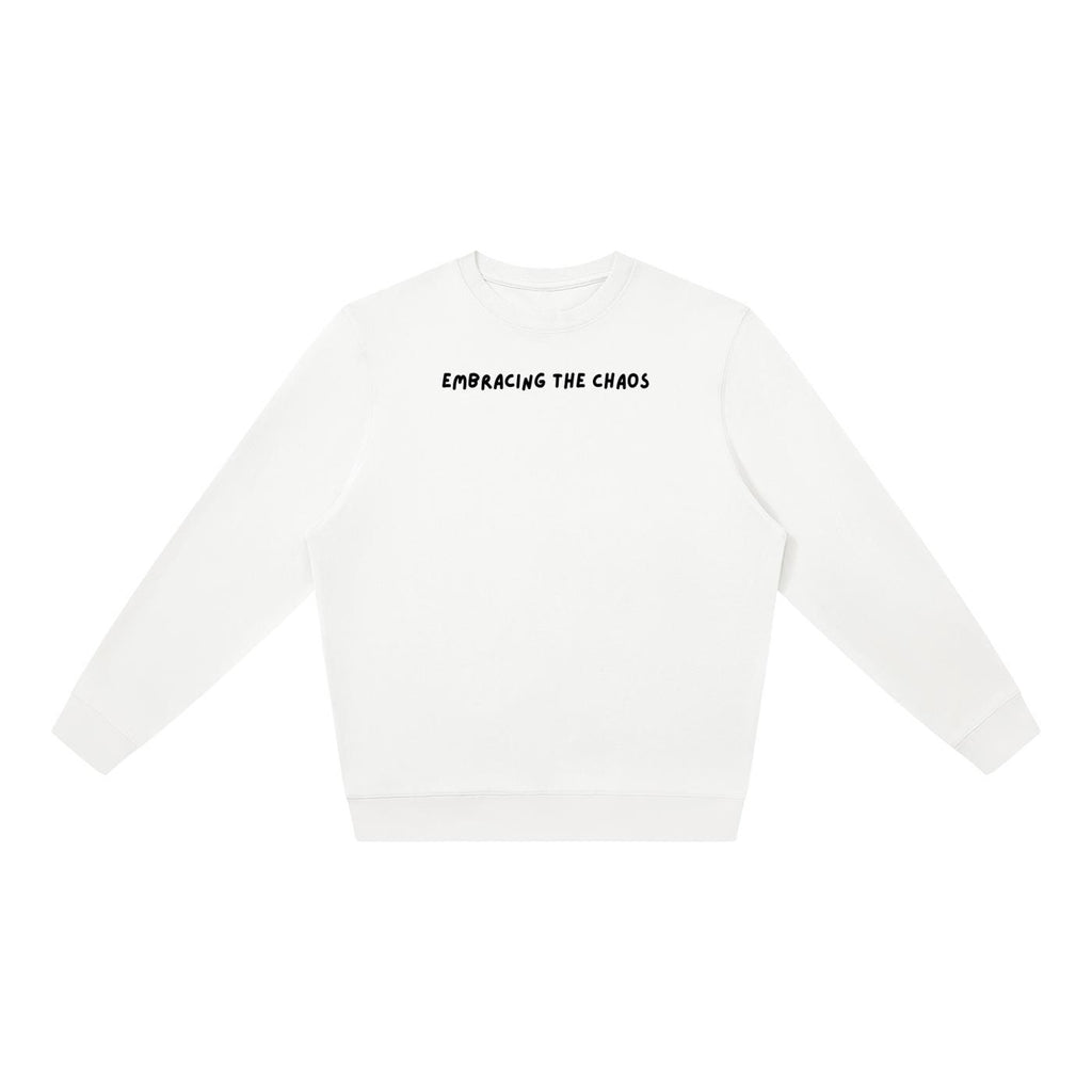 Embracing The Chaos | Oversized Sweatshirt | Women’s Loose Fit Crewneck Pullover | Minimalist Streetwear Sweater | Cozy Everyday Outfit