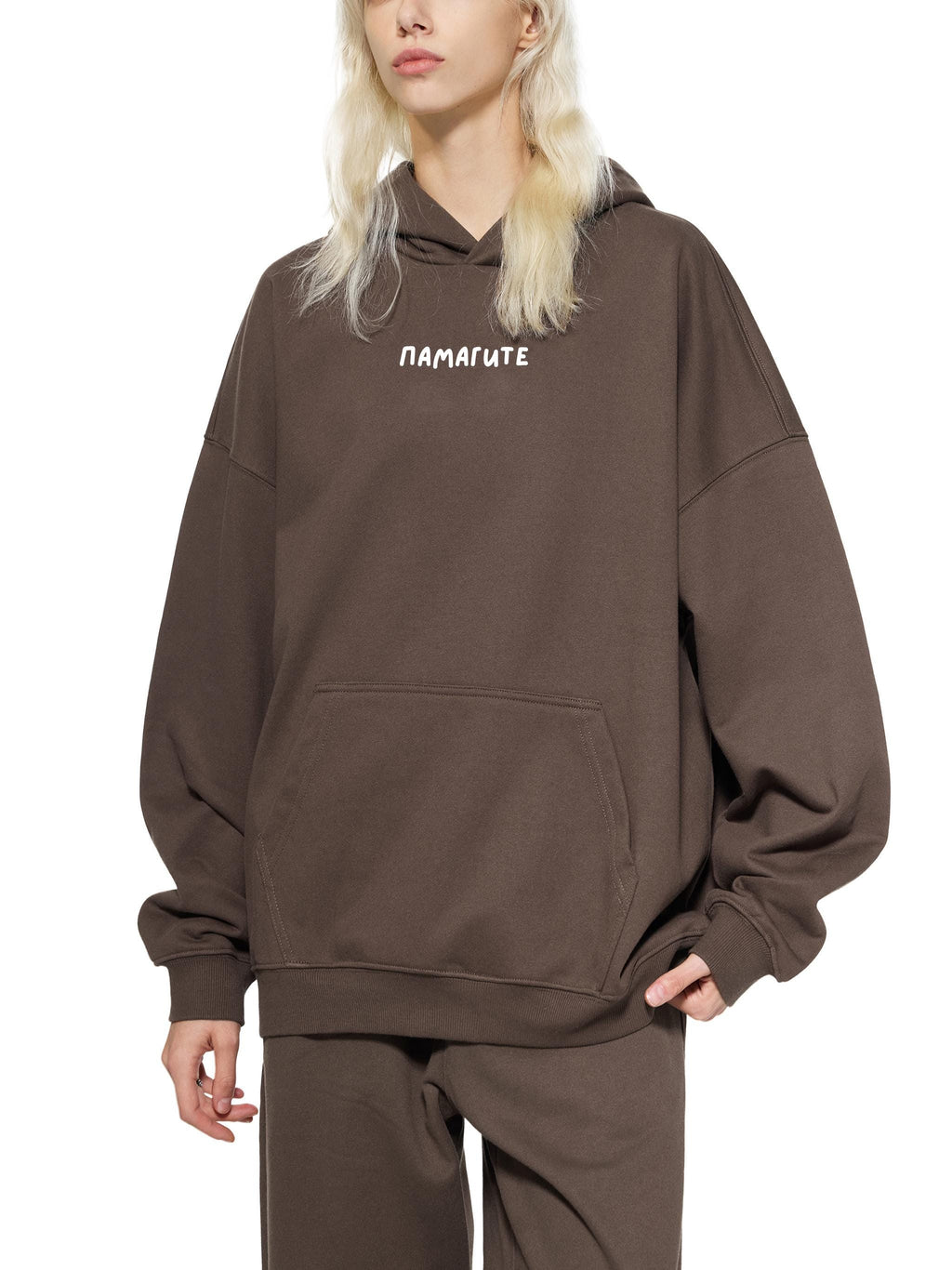 ПАМАГИТЕ Hoodie for Women | Heavyweight Cotton Blend Pullover | Funny Mom Life Hoodie | Minimalist Casual Streetwear | Gift for Her