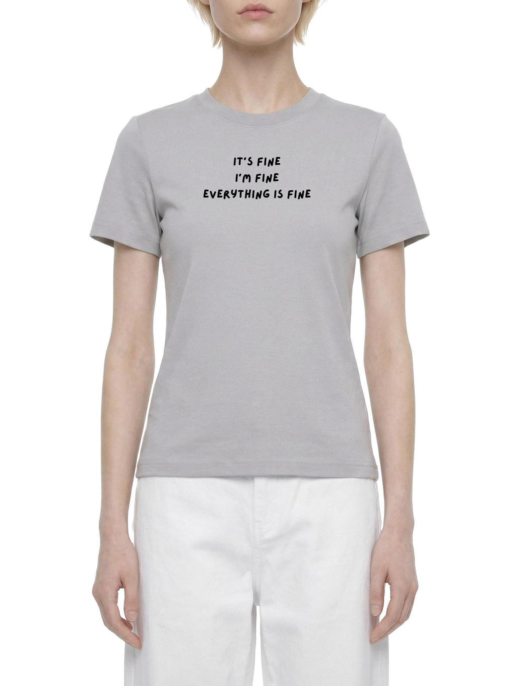 It’s Fine I’m Fine Everything Is Fine | Slim Fit Cotton Blend T-Shirt | Funny Sarcastic Shirt | Casual Everyday Wear