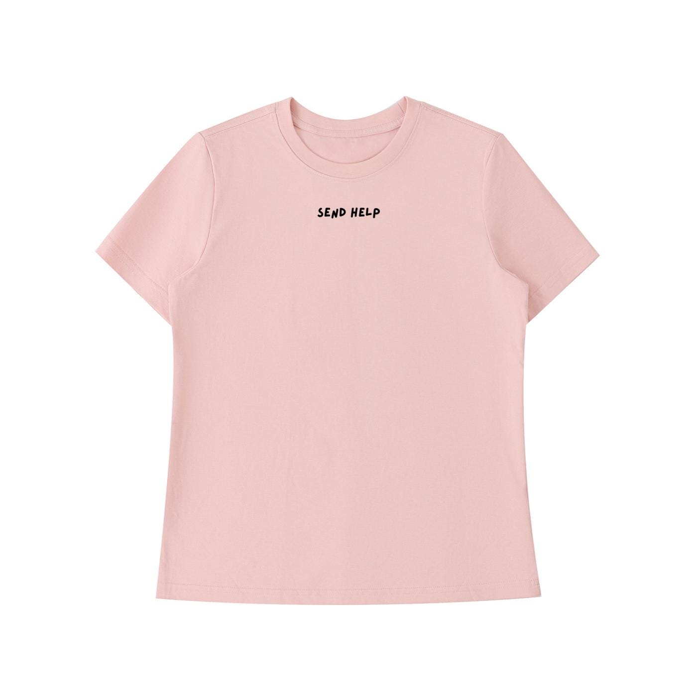 Send Help | Funny Mom Life Tee | Slim Fit Cotton T-Shirt | Tired Mom Humor | Gift for Moms | Everyday Casual Wear
