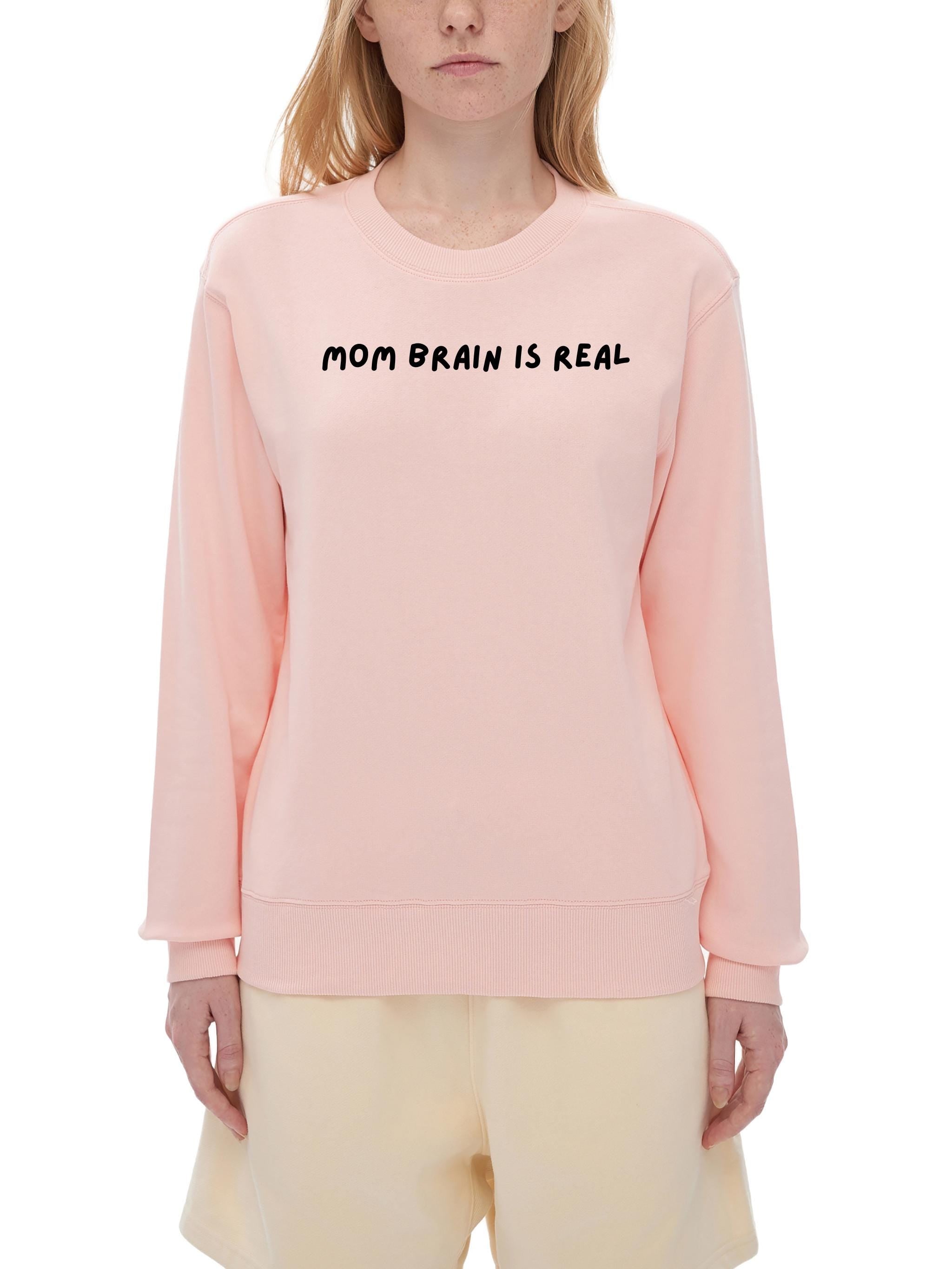Mom Brain is Real | Unisex Cotton Sweatshirt Classic Fit | Cozy Crewneck Pullover | Minimalist Streetwear | Funny Mom-Life Sweatshirt