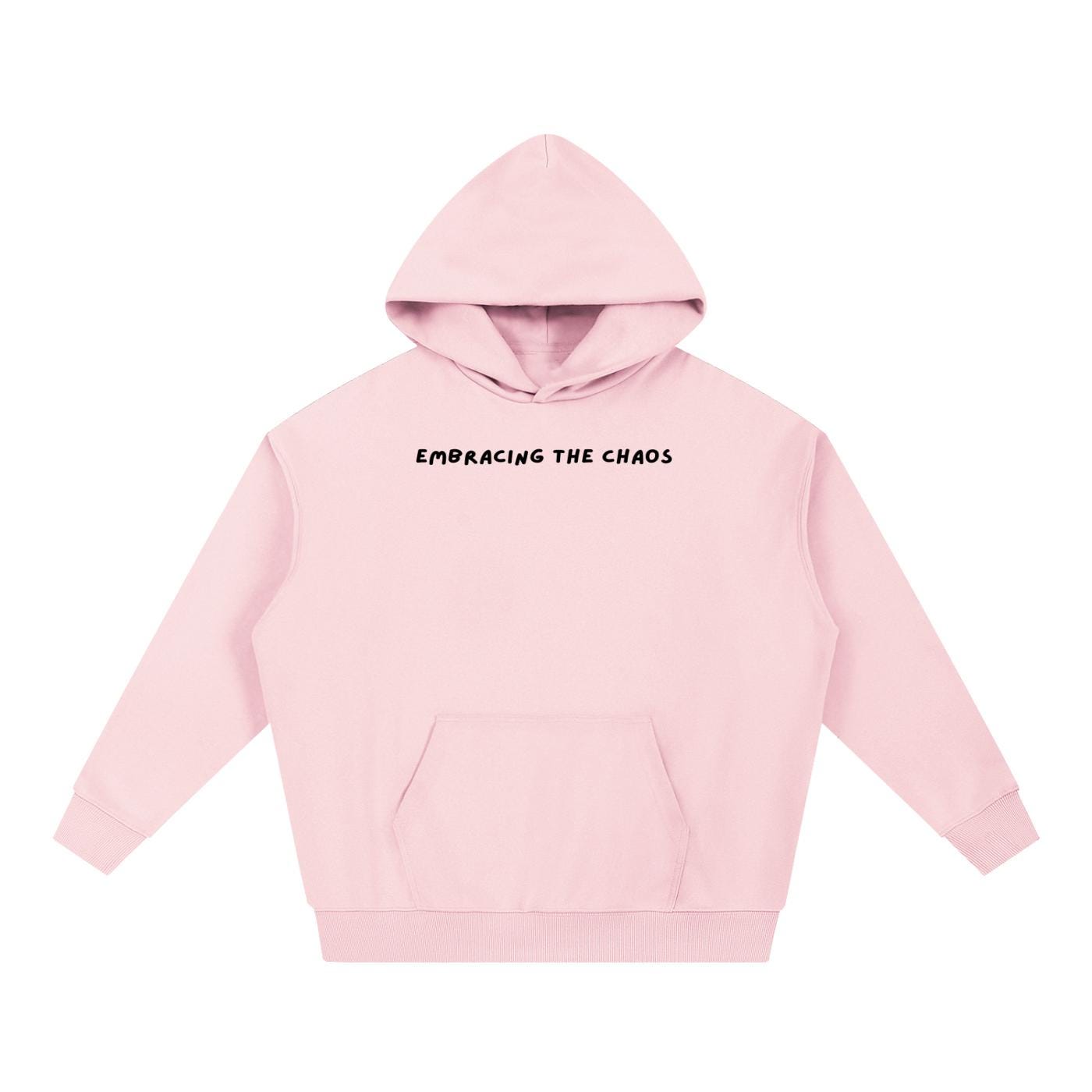 Embracing the Chaos | Heavyweight Cotton Blend Pullover Hoodie | Cozy Casual Streetwear Hoodie for Women