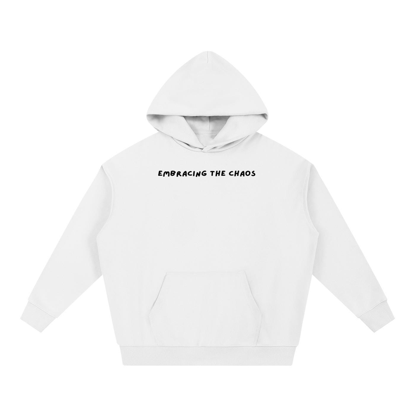 Embracing the Chaos | Heavyweight Cotton Blend Pullover Hoodie | Cozy Casual Streetwear Hoodie for Women