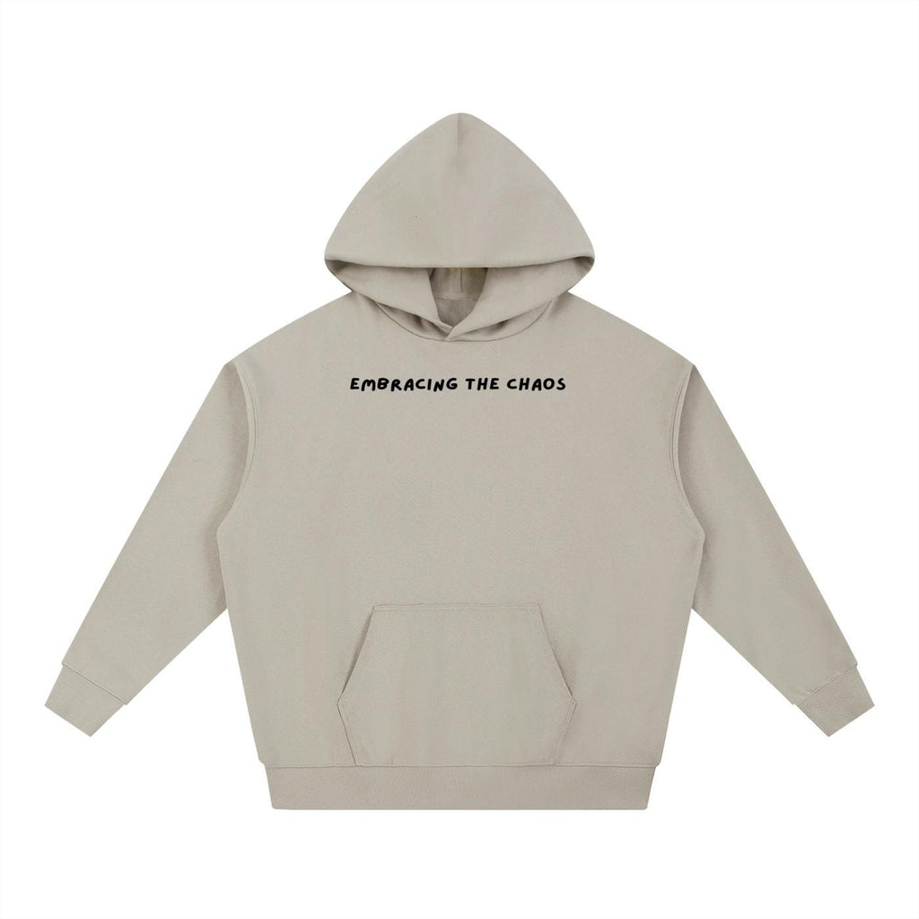 Embracing the Chaos | Heavyweight Cotton Blend Pullover Hoodie | Cozy Casual Streetwear Hoodie for Women