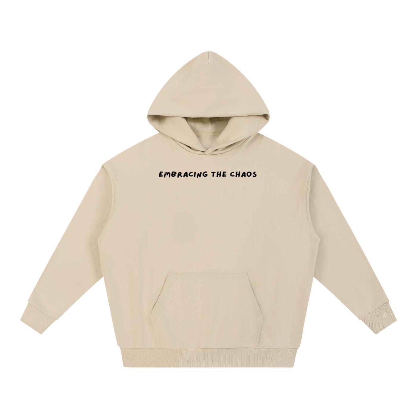 Embracing the Chaos | Heavyweight Cotton Blend Pullover Hoodie | Cozy Casual Streetwear Hoodie for Women