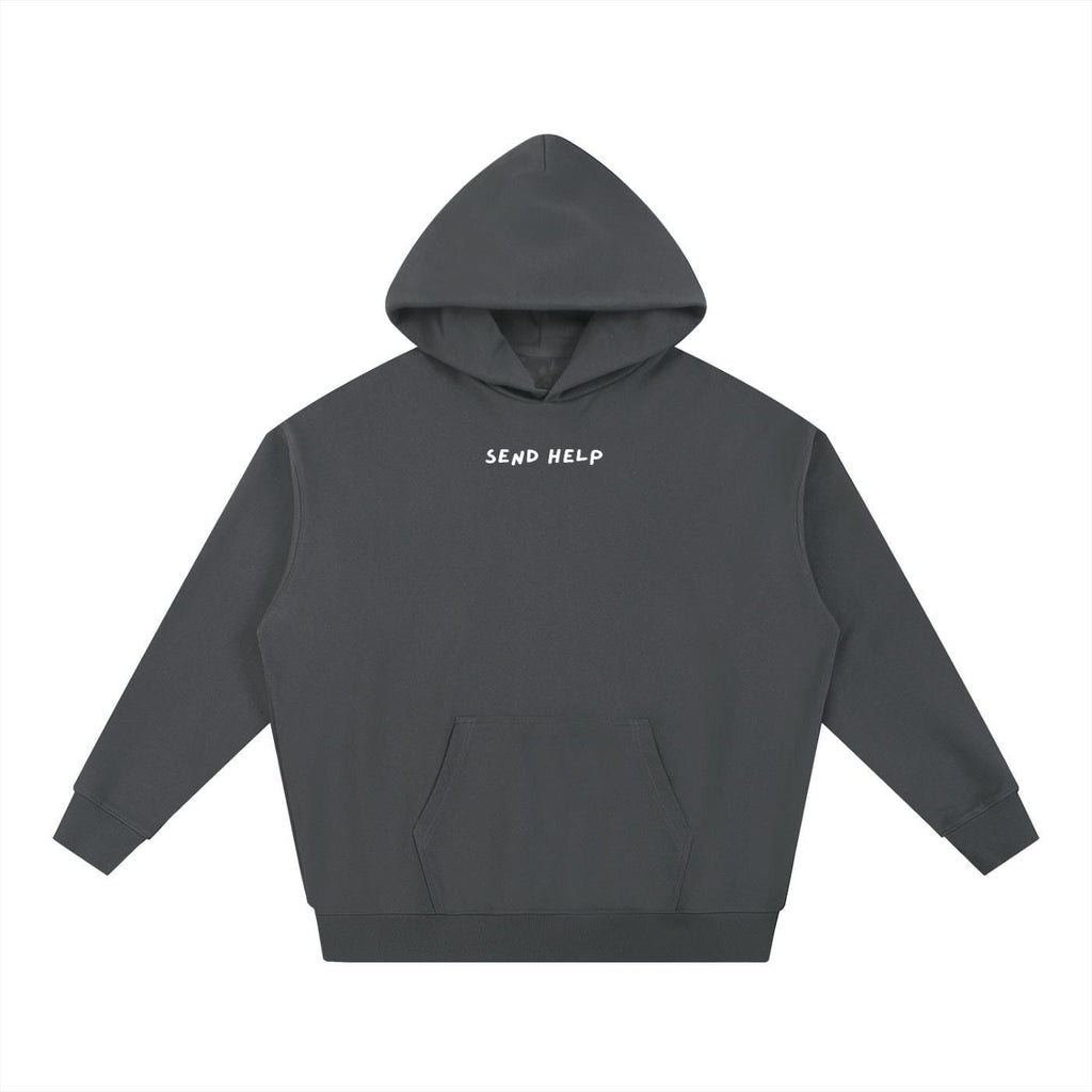 Send Help | Oversized Heavyweight Hoodie | Cotton Blend Pullover Hoodie | Casual Streetwear Hoodie for Women | Funny Mother Hoodie