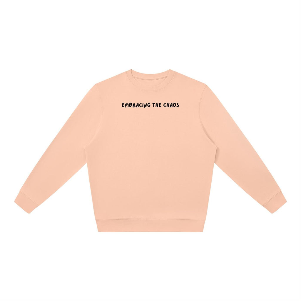 Embracing The Chaos | Oversized Sweatshirt | Women’s Loose Fit Crewneck Pullover | Minimalist Streetwear Sweater | Cozy Everyday Outfit