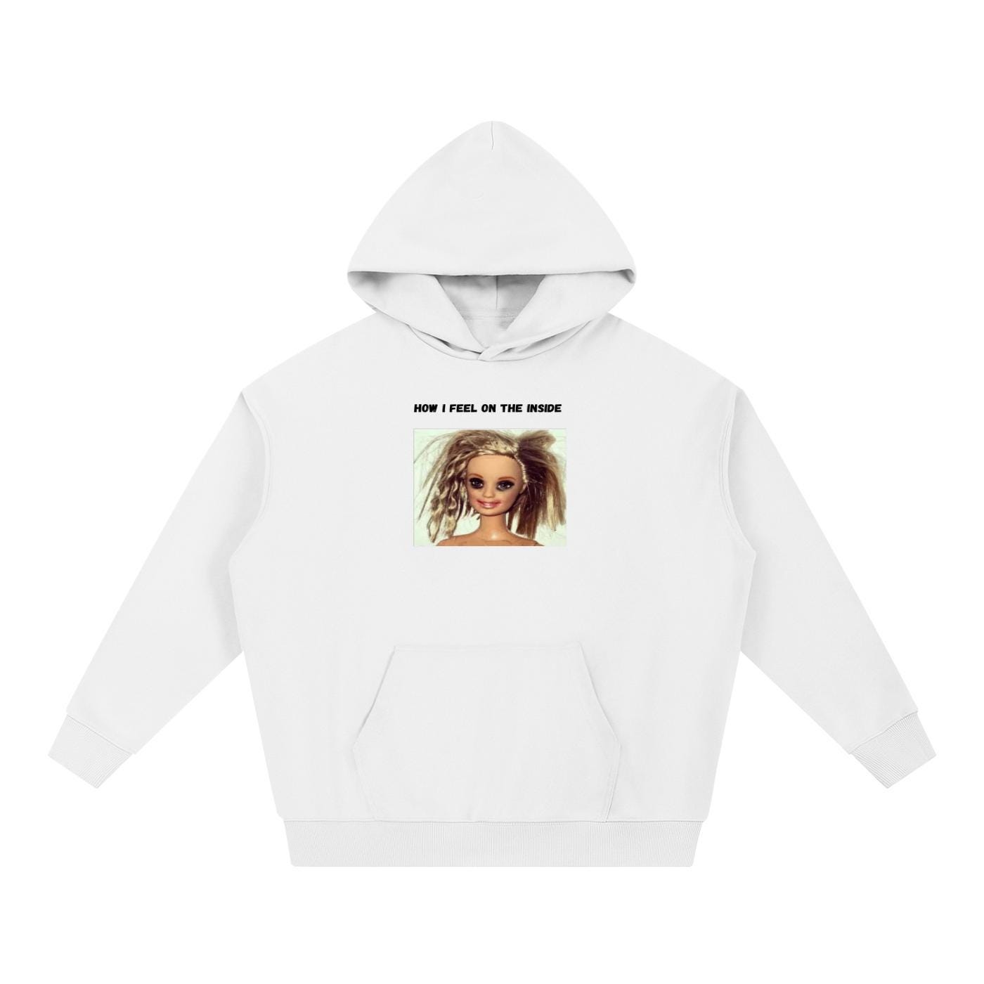 How I Feel On The Inside | Heavyweight Cotton Blend Pullover | Funny Russian Meme Hoodie | Mom Life Humor Sweatshirt | Gift for Mom