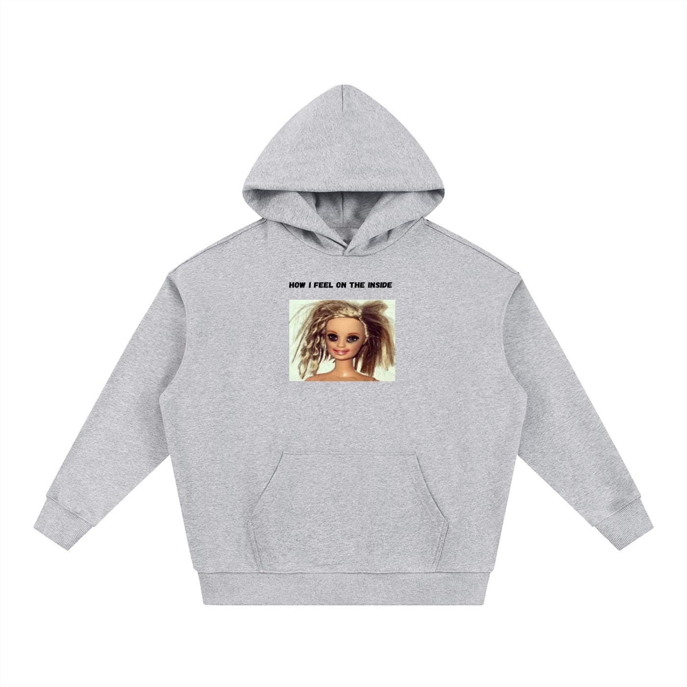How I Feel On The Inside | Heavyweight Cotton Blend Pullover | Funny Russian Meme Hoodie | Mom Life Humor Sweatshirt | Gift for Mom