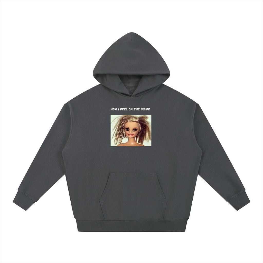 How I Feel On The Inside | Heavyweight Hoodie | Cotton Blend Pullover Hoodie | Funny Mom Hoodie | Casual Streetwear for Women