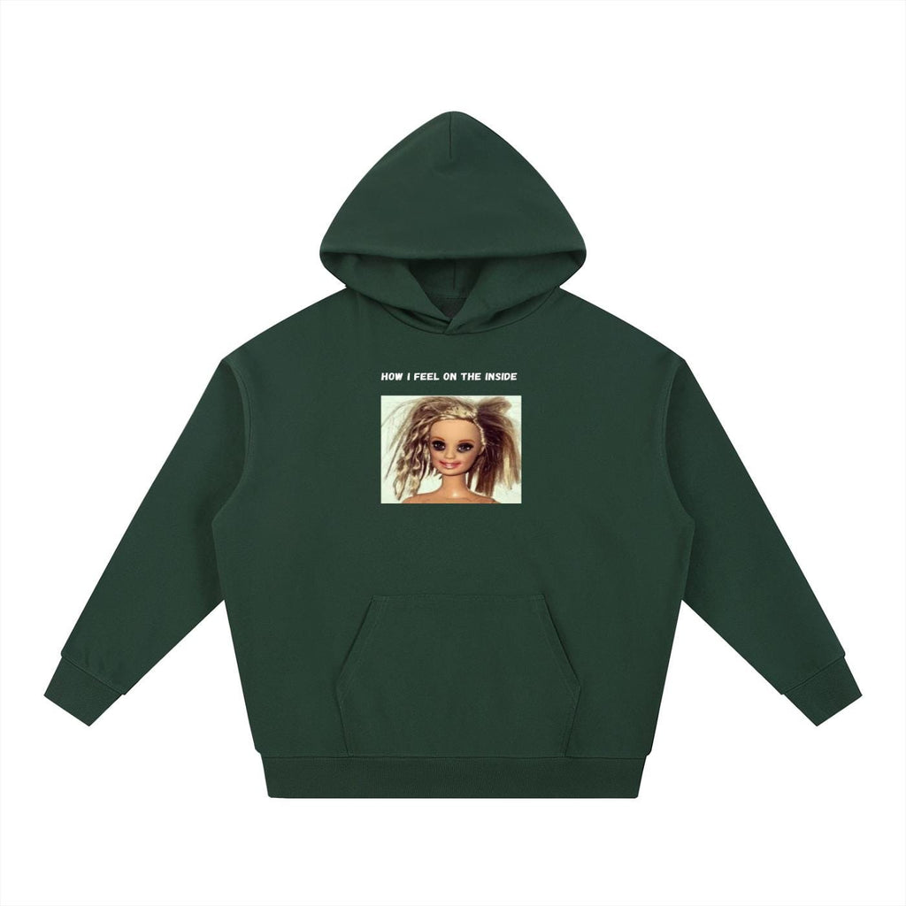 How I Feel On The Inside | Heavyweight Hoodie | Cotton Blend Pullover Hoodie | Funny Mom Hoodie | Casual Streetwear for Women