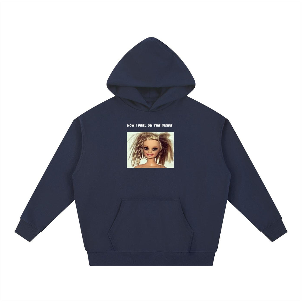How I Feel On The Inside | Heavyweight Hoodie | Cotton Blend Pullover Hoodie | Funny Mom Hoodie | Casual Streetwear for Women