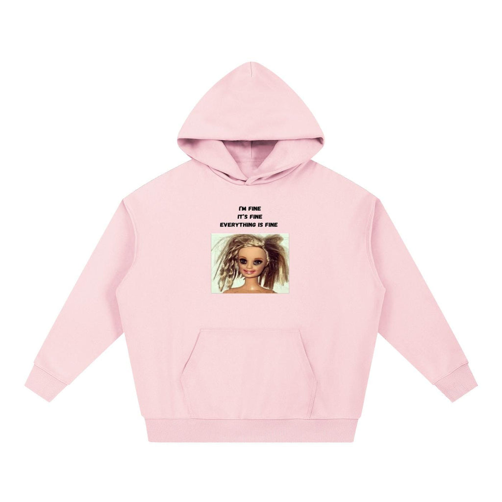 I’m Fine It’s Fine Everything Is Fine | Heavyweight Hoodie | Cotton Blend Pullover Hoodie | Funny Mom Hoodie | Casual Streetwear for Women