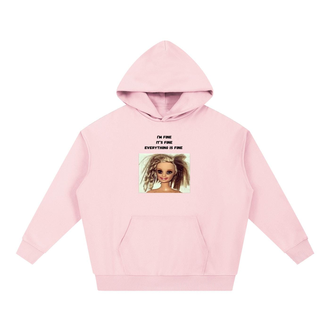 I’m Fine It’s Fine Everything Is Fine | Heavyweight Hoodie | Cotton Blend Pullover Hoodie | Funny Mom Hoodie | Casual Streetwear for Women