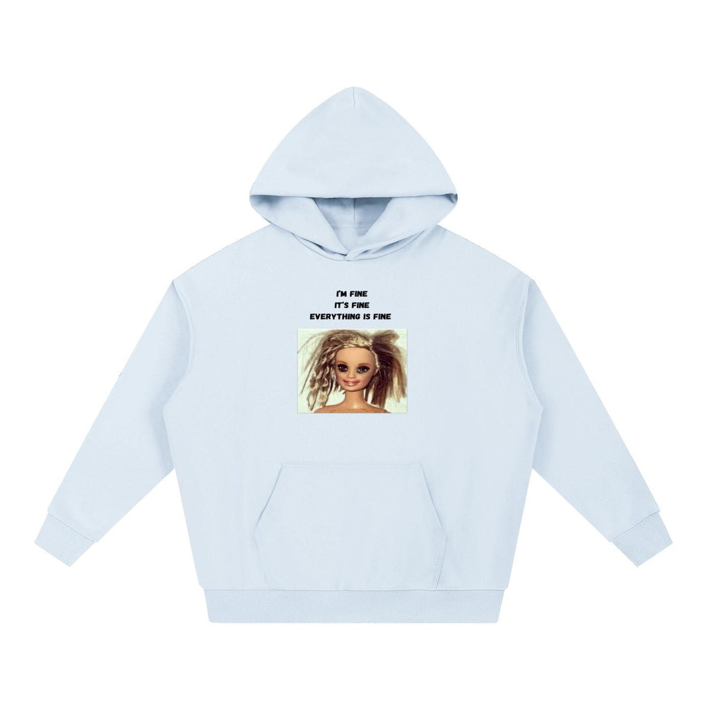 I’m Fine It’s Fine Everything Is Fine | Heavyweight Hoodie | Cotton Blend Pullover Hoodie | Funny Mom Hoodie | Casual Streetwear for Women