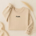 ПЗДЦ | Oversized Crewneck Sweatshirt | Loose Fit Pullover | Minimalist Streetwear Sweater for Women | Gift for Her