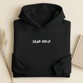 Send Help | Oversized Heavyweight Hoodie | Cotton Blend Pullover Hoodie | Casual Streetwear Hoodie for Women | Funny Mother Hoodie