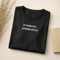O’tyebites’,pozhaluysta | Slim Fit Cotton Blend T-Shirt | Funny Russian Quote Shirt | Sarcastic Humor Tee | Casual Wear