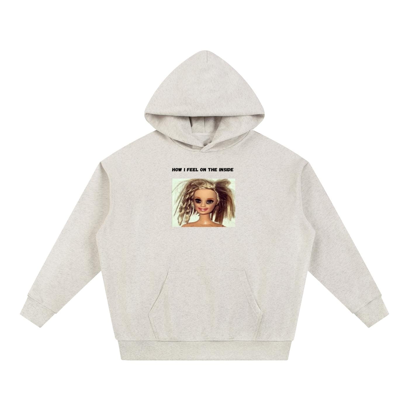 How I Feel On The Inside | Heavyweight Cotton Blend Pullover | Funny Russian Meme Hoodie | Mom Life Humor Sweatshirt | Gift for Mom