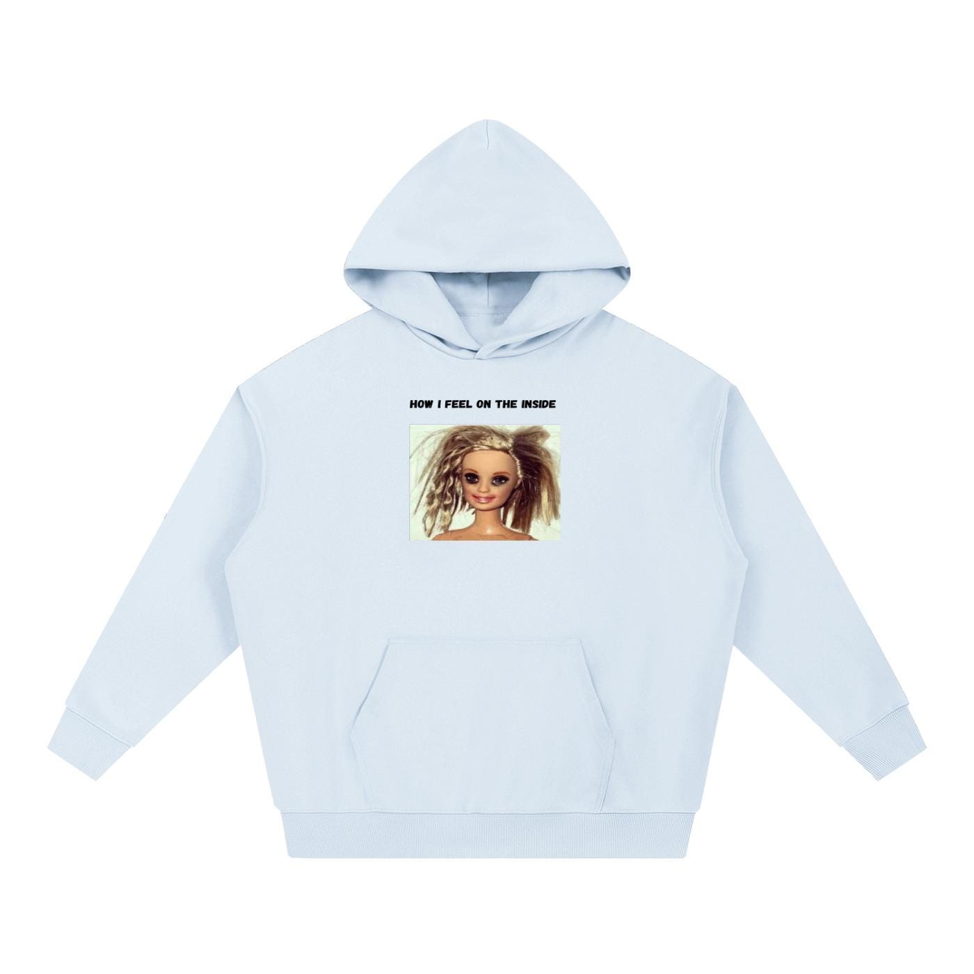 How I Feel On The Inside | Heavyweight Cotton Blend Pullover | Funny Russian Meme Hoodie | Mom Life Humor Sweatshirt | Gift for Mom