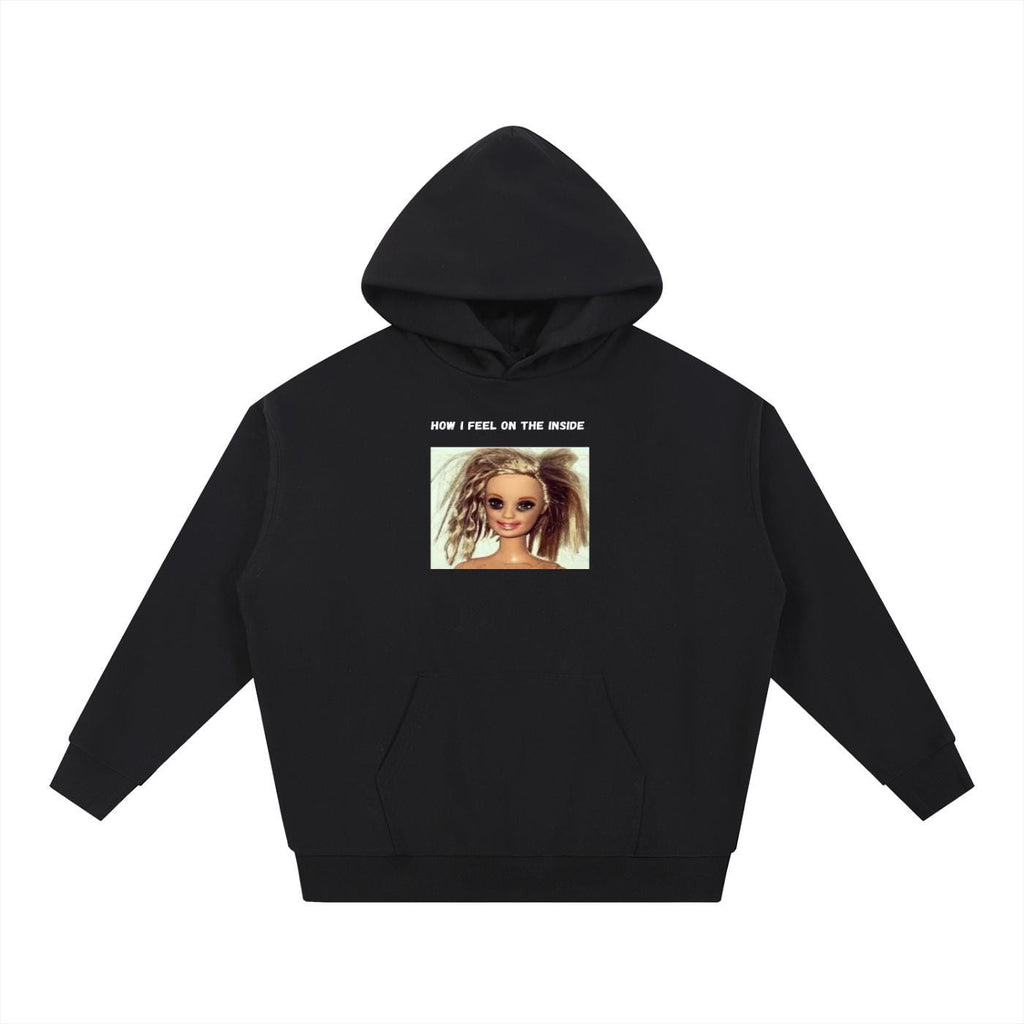 How I Feel On The Inside | Heavyweight Hoodie | Cotton Blend Pullover Hoodie | Funny Mom Hoodie | Casual Streetwear for Women
