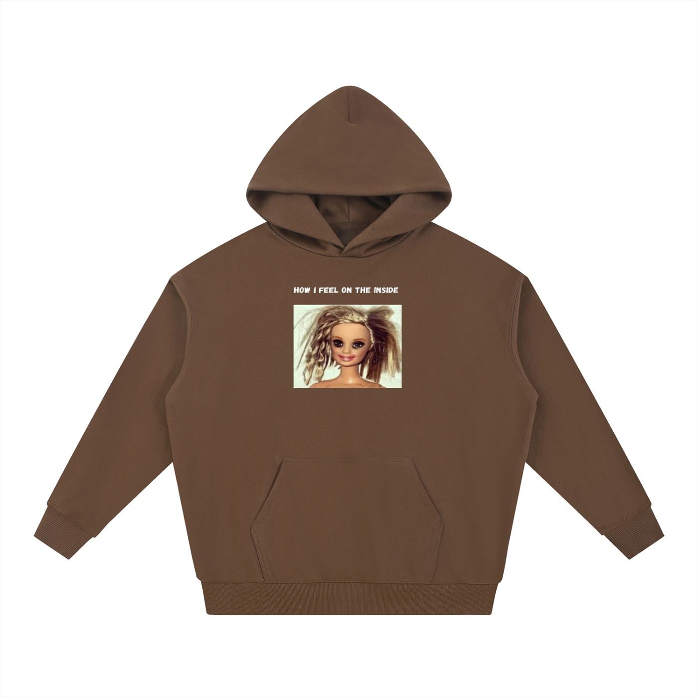 How I Feel On The Inside | Heavyweight Hoodie | Cotton Blend Pullover Hoodie | Funny Mom Hoodie | Casual Streetwear for Women