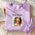 How I Feel On The Inside | Funny Quote Crewneck Pullover | Oversized Cotton Blend Sweater | Cozy Casual Sweatshirt | Relatable Mood Shirt