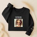 Счастливая Мама Двух Ангелочков | Oversized Crewneck Sweatshirt | Loose Fit Pullover Sweater | Russian Mom Quote Sweatshirt