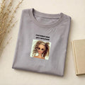 Счастливая Мама Двух Ангелочков | Slim Fit Cotton Blend Graphic Tee | Minimalist Russian Quote Shirt | Funny Mom Life T-Shirt | Everyday Top