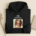 I’m Fine It’s Fine Everything Is Fine | Heavyweight Cotton Blend Hoodie | Minimalist Pullover | Funny Mom Life Hoodie | Casual Streetwear