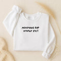 Молочный бар открыт 24/7 | Oversized Crewneck Sweatshirt | Loose Fit Pullover | Minimalist Streetwear Sweater