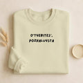 O’tyebites’,pozhaluysta | Unisex Cotton Sweatshirt Classic Fit | Cozy Crewneck Pullover | Minimalist Streetwear | Funny Meme Sweatshirt