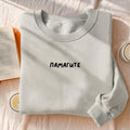 ПАМАГИТЕ | Heavyweight Crewneck Sweatshirt | Cozy Cotton Pullover | Minimalist Streetwear | Funny Meme Sweatshirt