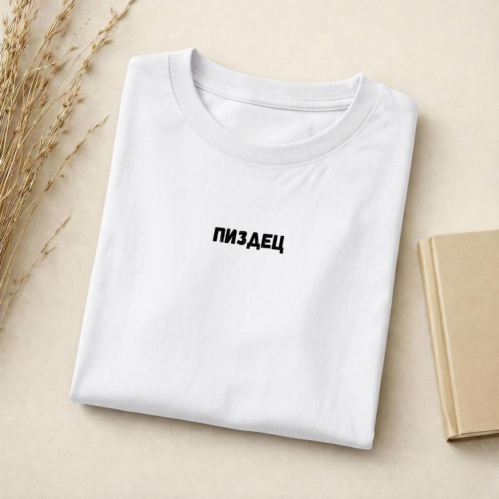 ПИЗДЕЦ | Funny Russian Quote Tee | Slim Fit Cotton Graphic Shirt | Dark Humor Sarcasm Tee | Casual Everyday Streetwear Top