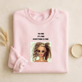 I’m Fine It’s Fine Everything Is Fine | Funny Quote Crewneck Pullover | Cozy Cotton Blend Sweater | Relatable Meme Sweatshirt | Casual Wear