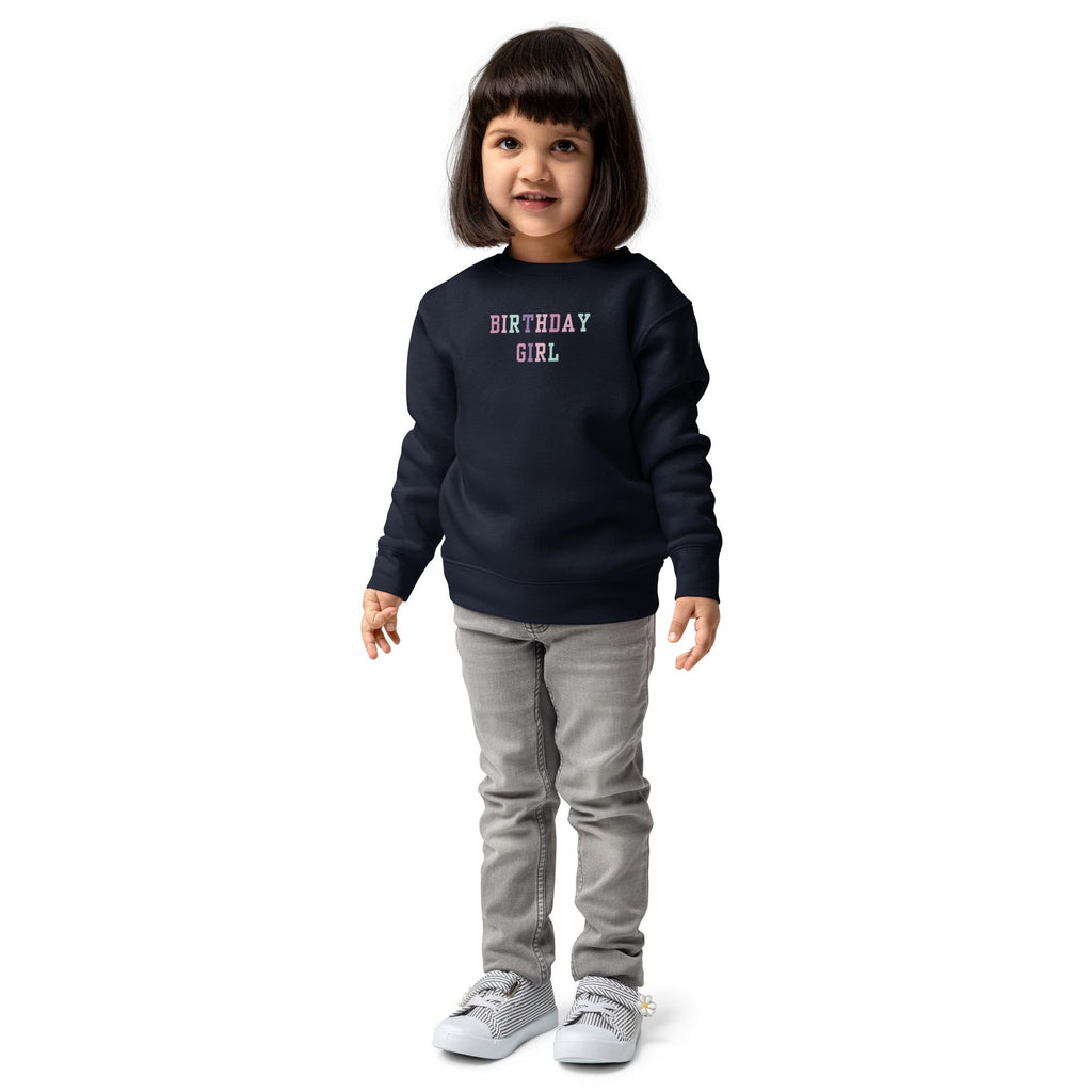 Birthday Girl | Girls’ Birthday Sweatshirt | Cute Birthday Party Outfit | Colorful Kids Pullover | Birthday Gift for Girls