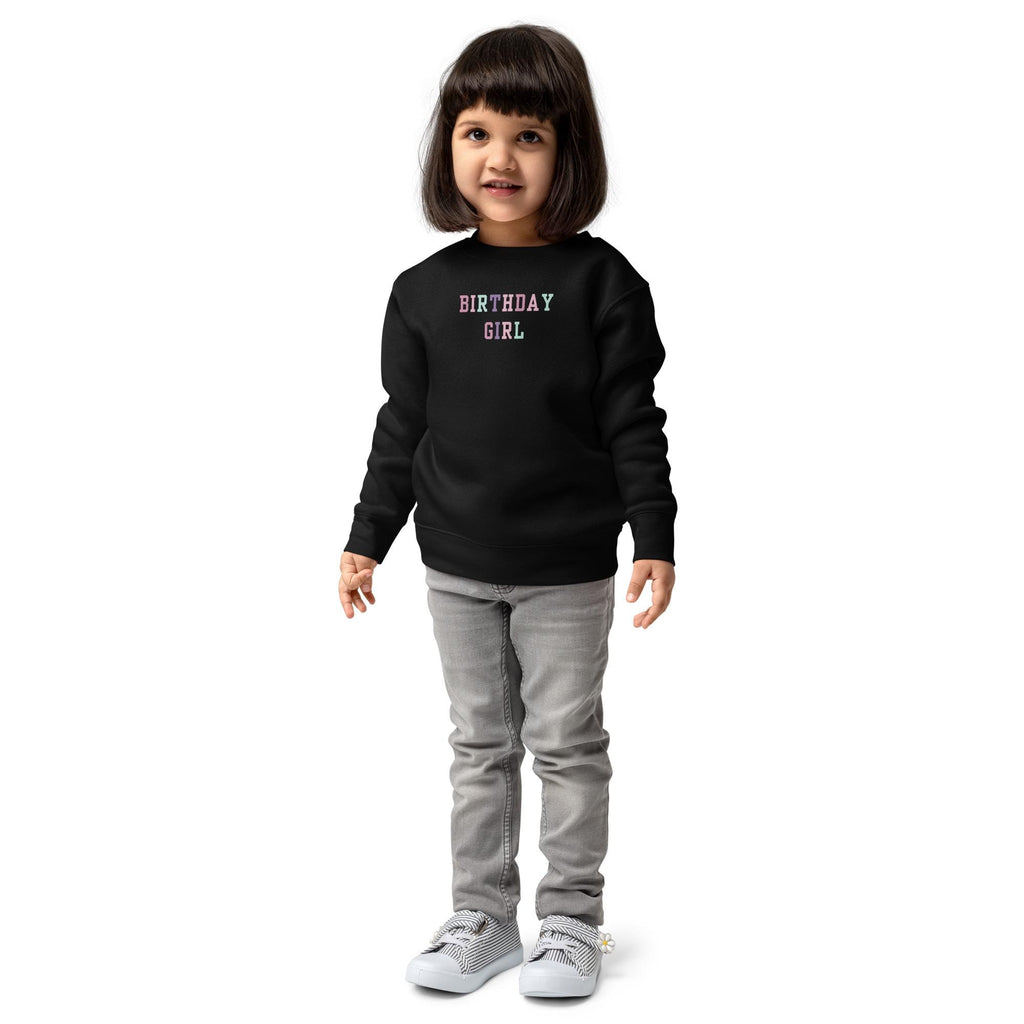 Birthday Girl | Girls’ Birthday Sweatshirt | Cute Birthday Party Outfit | Colorful Kids Pullover | Birthday Gift for Girls