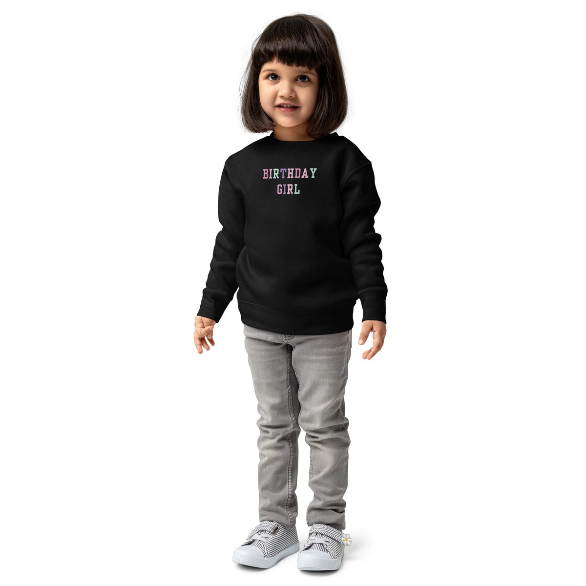 Birthday Girl | Girls’ Birthday Sweatshirt | Cute Birthday Party Outfit | Colorful Kids Pullover | Birthday Gift for Girls