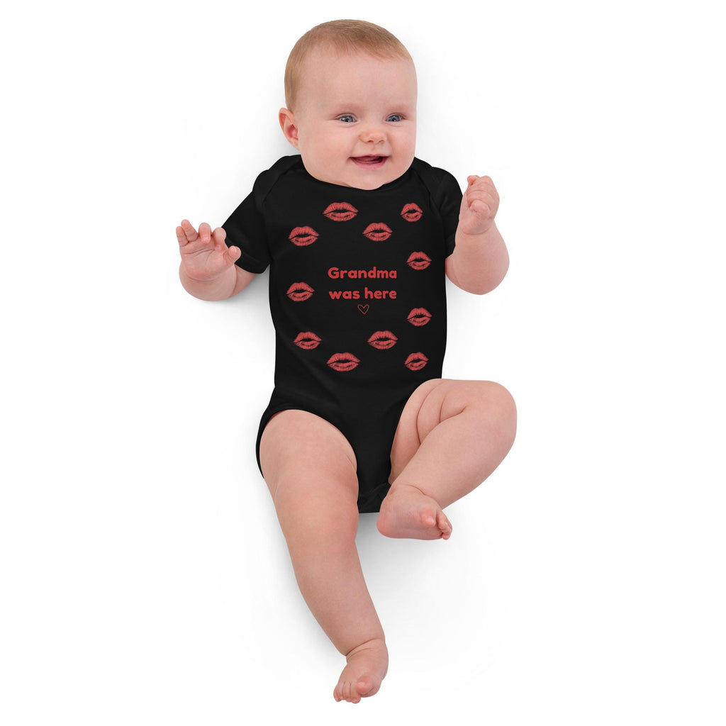 Grandma Was Here | Organic Cotton Baby Bodysuit | Cute Grandma Gift for Baby | Funny Baby Shower Outfit | Newborn Gift | Infant Onesie
