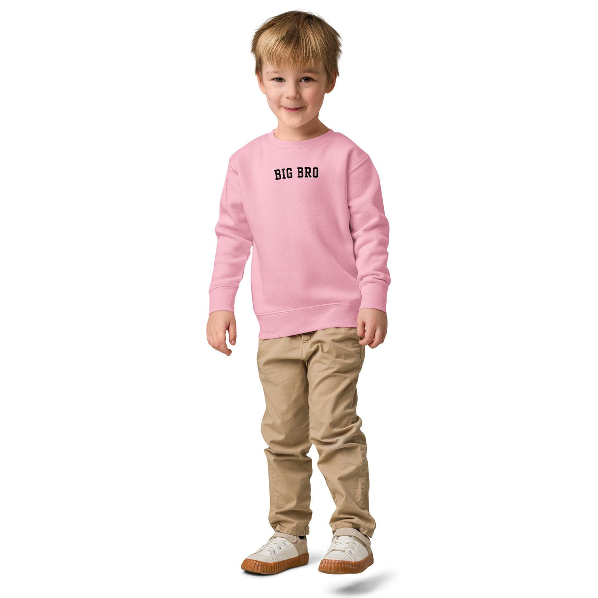 BIG BRO | Funny Kids’ Crewneck Sweatshirt | Big Brother Shirt | Cute Toddler Pullover | Brother Gift | Cozy Kids Sweatshirt