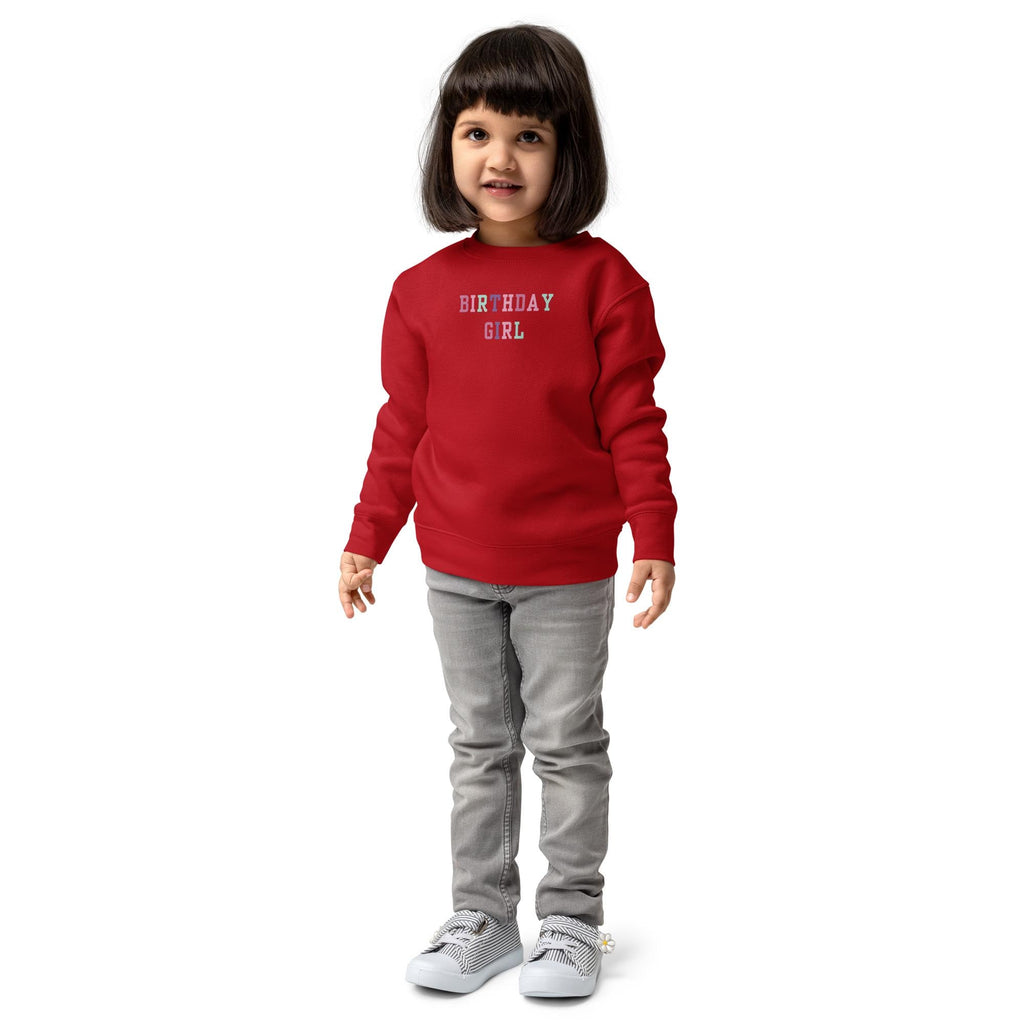 Birthday Girl | Girls’ Birthday Sweatshirt | Cute Birthday Party Outfit | Colorful Kids Pullover | Birthday Gift for Girls