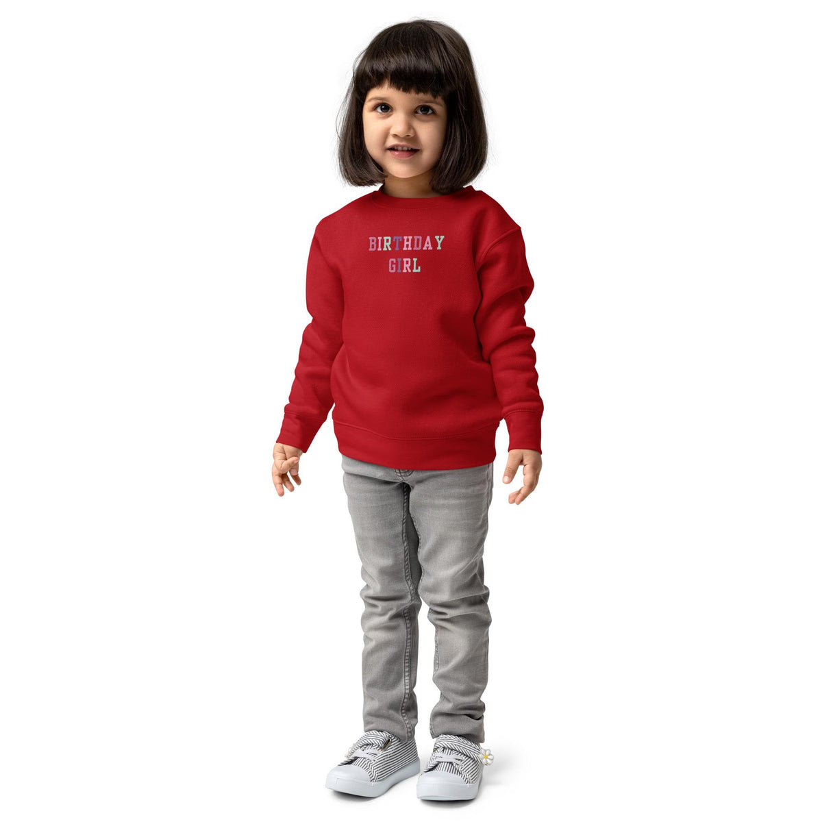 Birthday Girl | Girls’ Birthday Sweatshirt | Cute Birthday Party Outfit | Colorful Kids Pullover | Birthday Gift for Girls