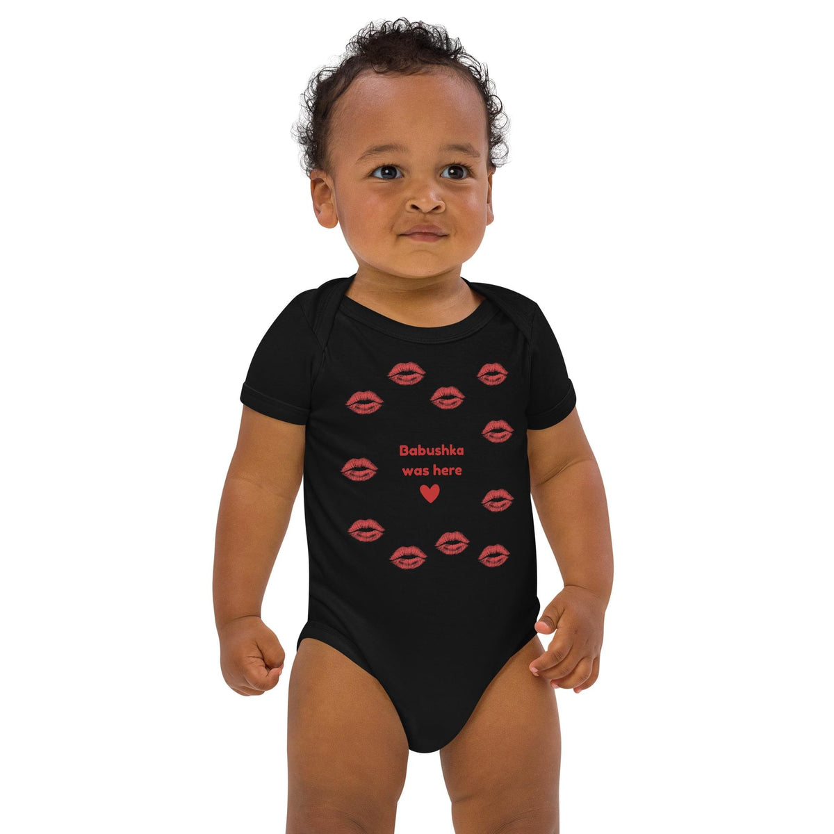 Babushka Was Here | Organic Cotton Baby Bodysuit | Russian Grandma Baby Gift | Cute Onesie | Funny Baby Shower Outfit | Infant Bodysuit